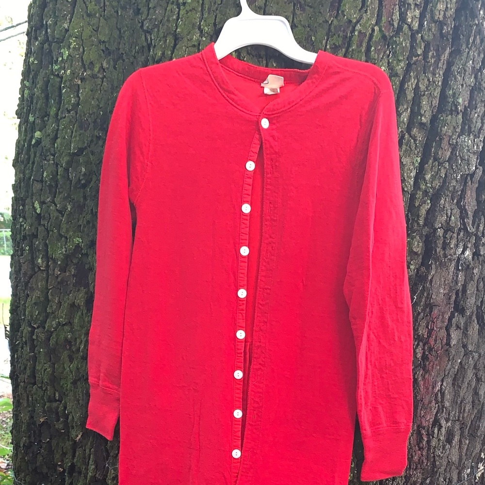 L.L Bean Red Onsie Pajamas